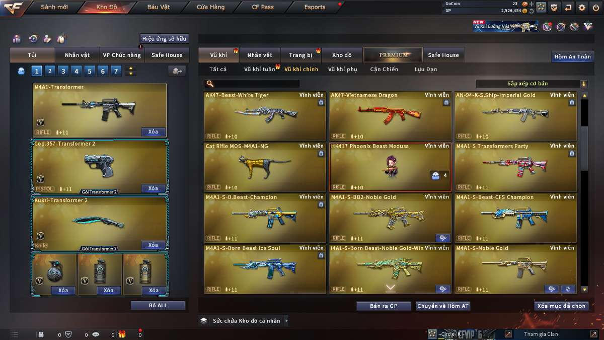 shop acc cf uy tin gia re